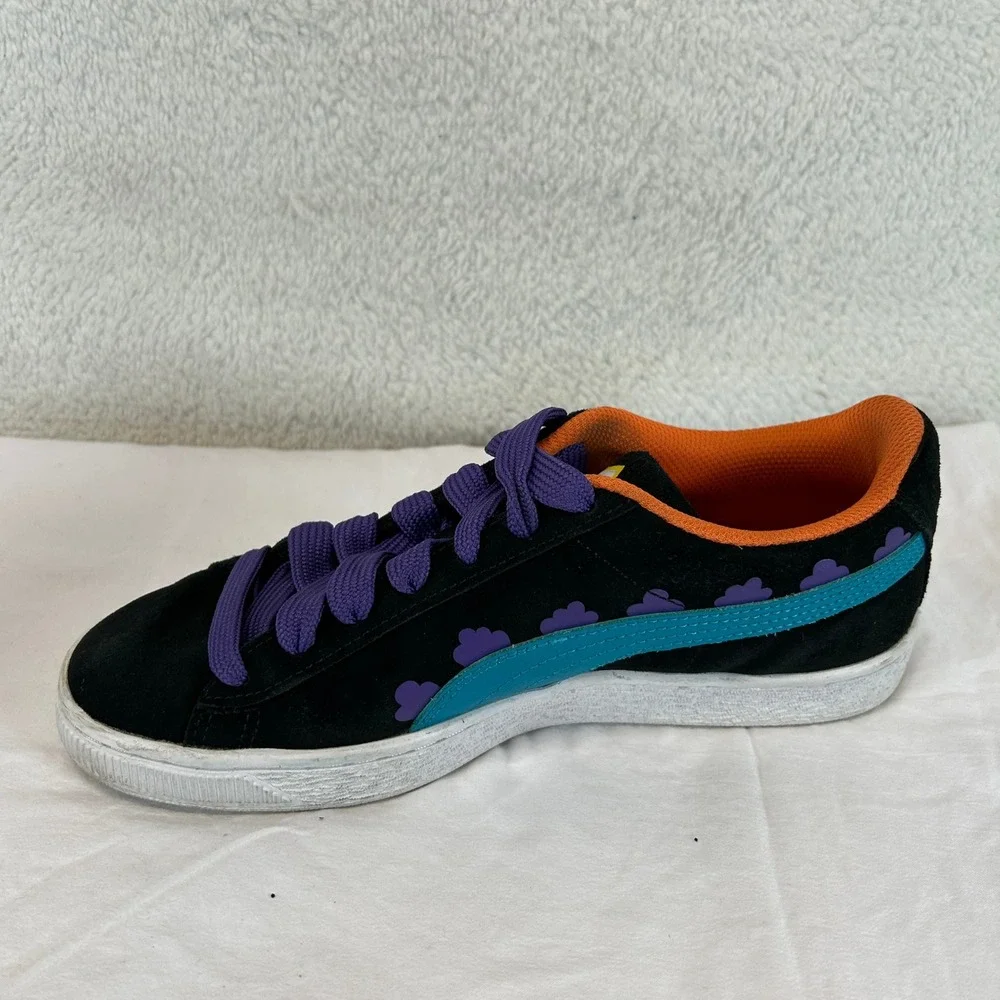 Puma Suede Rugrats JR Black‎ Caribbean Sea Nickelodeon Shoes Size 6Y